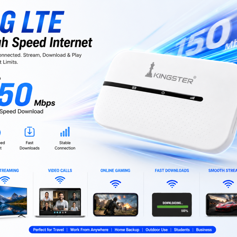KINGSTER 4G LTE Portable WiFi Hotspot Pocket WiFi Router