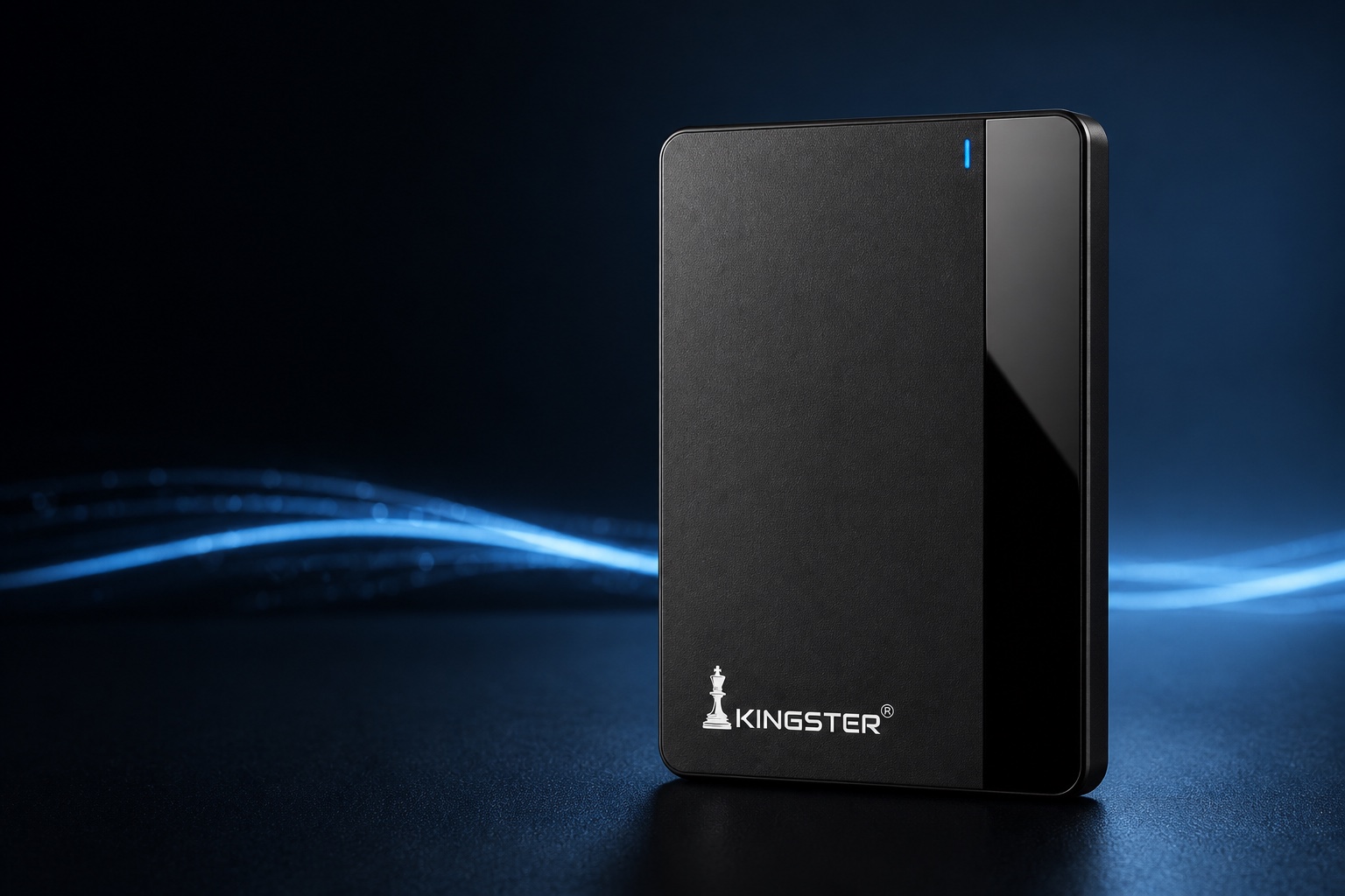 KINGSTER portable drive in a performance studio